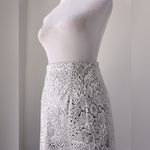 Vintage ‘90s K. Milburn Black & White Snakeskin Print Knee Length Pencil Skirt Size XXS Photo 4