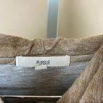 Pursue Size Small Fitness Oversized Brown Cowl Neck Hooded Tunic Sweatshirt Photo 4