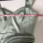 Azazie  Agave Green Sheath Sweetheart Neckline Stretch Satin Dress Size 12 Photo 5