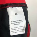 Bebe NEW  Sport Net Mesh Pocket Biker Shorts in Black/Hibiscus Women's Plus Sz 2X Photo 6