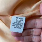 NWT Vntg 80s Barrie Pace LTD Peach Linen Blend Midi Dress Cocktail Workwear Sz M Orange Size M Photo 7