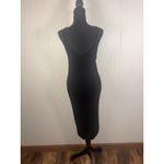 Abercrombie & Fitch  Ribbed‎ Midi Dress Ivory V-Neck Tank Sweater Slit Size S Photo 3