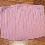 Bozzolo  Mauve Ribbed Women's Crop Top Photo 0