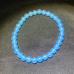 Aquamarine Bracelet. NWOT. 8” Round. Pretty Blue Photo 0