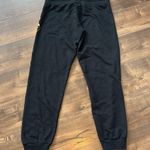 Disney Mickey Mouse Drawstring Black Gold Joggers Juniors Size M (7/9) Photo 6