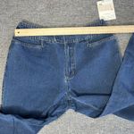 Liz Claiborne  Jeans Size 10‎ Straight Wide Leg Dark Wash Lizwear Forties Flair Photo 4