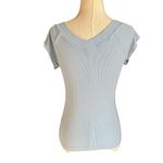 BDG  Blue Ribbed V-Neck T-Shirt Women's Size XL | 3-22 Photo 1