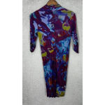 Rachel Roy Dress Womens XS Purple Gathered V Neck Ruched Vtg Y2K Fairy Boho Photo 2