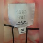 Refuge Athletics Tie Dye Sweatshirt Crop Tank Top Size XL Pink Photo 3