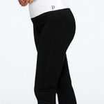 PINK - Victoria's Secret PINK Victoria’s Secret high waisted black/white leopard logo leggings, size M Photo 0