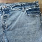 Old Navy  High Rise OG Straight Distressed Cuffed Button Fly Denim Shorts Size 24 Photo 2