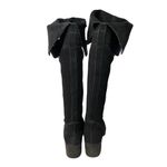 Zodiac Aussie Over the Knee Boots Black Sueded Buckle Heel Round Toe Size 9 Photo 4