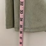 Forever 21 Women’s Metallic Green Gray Ribbed Collared Wrap Dress Size Large Photo 5