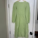 Monki Green And White Gingham Plaid Seersucker Midi Dress Size‎ XS Photo 1