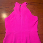 Julia Jordan  Sleeveless Twist Halter‎ Neck Jumpsuit Pink Fuschia Size 4 Photo 5