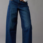 American Eagle AE Dreamy Drape Strigid Barrel Jean Photo 0