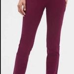 J.Crew  Womens Campbell Wool Blend Dress Ankle Pants Size 6 Burgundy Mid Rise Photo 0