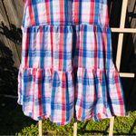 Peyton & Parker Red, White, and Blue Checked Sleeveless Dress M Red Size M Photo 9