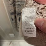 Vocal Vintage Y2K oversized long sweater lightweight knit burnout graphic top sparkles Photo 7