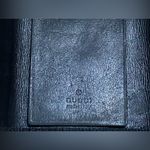 Gucci  Black Leather Card Holder with Gold Logo Photo 9