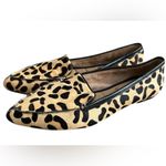 Me Too  Leopard Haircalf Pointed Toe Flats Genuine Cow Hair Loafers Comfort Sz 8 Photo 1