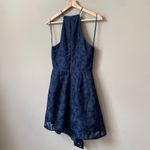 Keepsake Revolve Women's Size Small Sleeveless Plain Sight Lace Mini Dress Navy Blue Photo 13