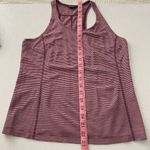Allbirds Striped Racerback Tank Top Women’s Small Pink Burgundy Performance Acti Photo 4