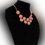 Lucky Brand  Elegant Coral beaded statement chain Necklace chocker 16+3” Photo 3