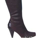 Donald Pliner Expresso Suede Croc Leather Boot New Water Resistant New NIB $495 Brown Size 8.5 Photo 5