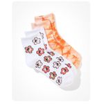 American Eagle  Outfitters AE White Boyfriend Tie Dye Yin Yang Flower Socks 2 Pk Photo 6
