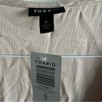 Torrid Plus Size - Babydoll Crinkle Gauze Crochet Inset Lace-Up Top Photo 7