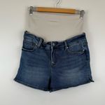 Blanqi Women's Maternity Jean Shorts Size 8 Full Panel Blue Photo 1