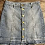Articles of Society Full Button Denim Mini Skirt Size 26 VGUC Photo 0