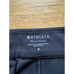 Athleta Stellar Trouser Size 2 Black Pant Slim-Leg Work Pants Stretch Athleisure Photo 2