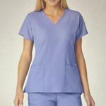 WonderWink WONDERWORK unisex drawstring cargo scrub pant and W123 women’s V-neck scrub top Photo 0