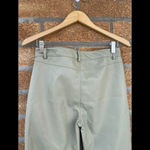 Motel Rocks ZOVEN FLARE TROUSER IN PU GREEN medium Photo 5