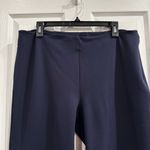 J. McLaughlin  Navy Pull-On Straight Leg Pants Size 14 Stretch Workwear Luxury Photo 2