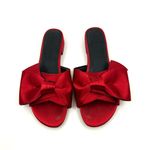 Rebecca Minkoff Calista Red Bow Satin Sandals Women's 5.5 US Photo 4