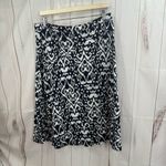 INC International Concepts Women’s XL Navy White Patterned Skirt Photo 2