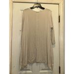 Soft Surroundings Tunic Top Long Sleeve Casual Comfy Beige 1X Photo 1