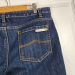 Michael Kors Jeans Flared Legs Dark Wash Denim Mid Rise Cotton Blend Stretch 8 Blue Photo 13