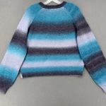 BB Dakota By Steve Madden crew neck sweater blue stripe large new Photo 3