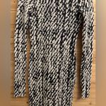 L’ogan Size 2/XSmall Low Back Baby Alpaca Knee Length Long Sleeve Dress Black Photo 4