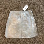 Highline  Collective NWT metallic silver mini skirt Photo 2