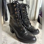 Source Unknown Woman’s black heeled boots size 10 Photo 6