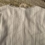 Long Sleeve White Eyelet Lace Athletic Top Photo 3