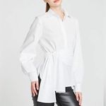 Amur NWT Leo Poplin Tie Top, size XS Photo 3