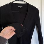 For Love & Lemons  Black Ribbed Lace Trim Cardigan Photo 4