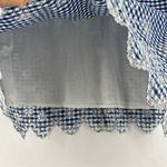Sail To Sable  Gingham Cotton‎ Eyelet Floral Embroidery Flutter Sleeve Midi Dress Photo 8