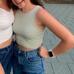 PacSun Light Green Tie Back Tank Photo 0